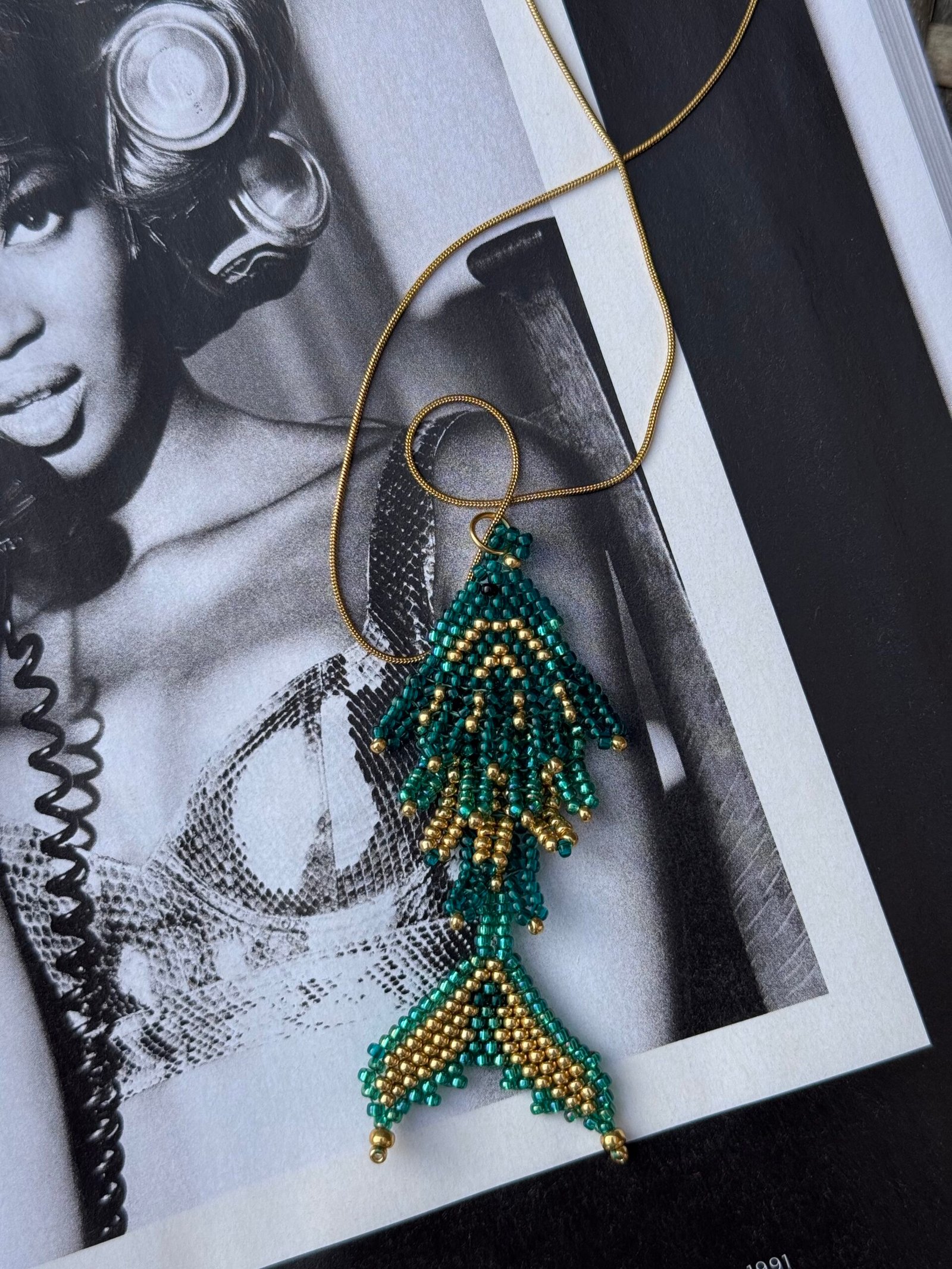 By M lange ketting met vis groen