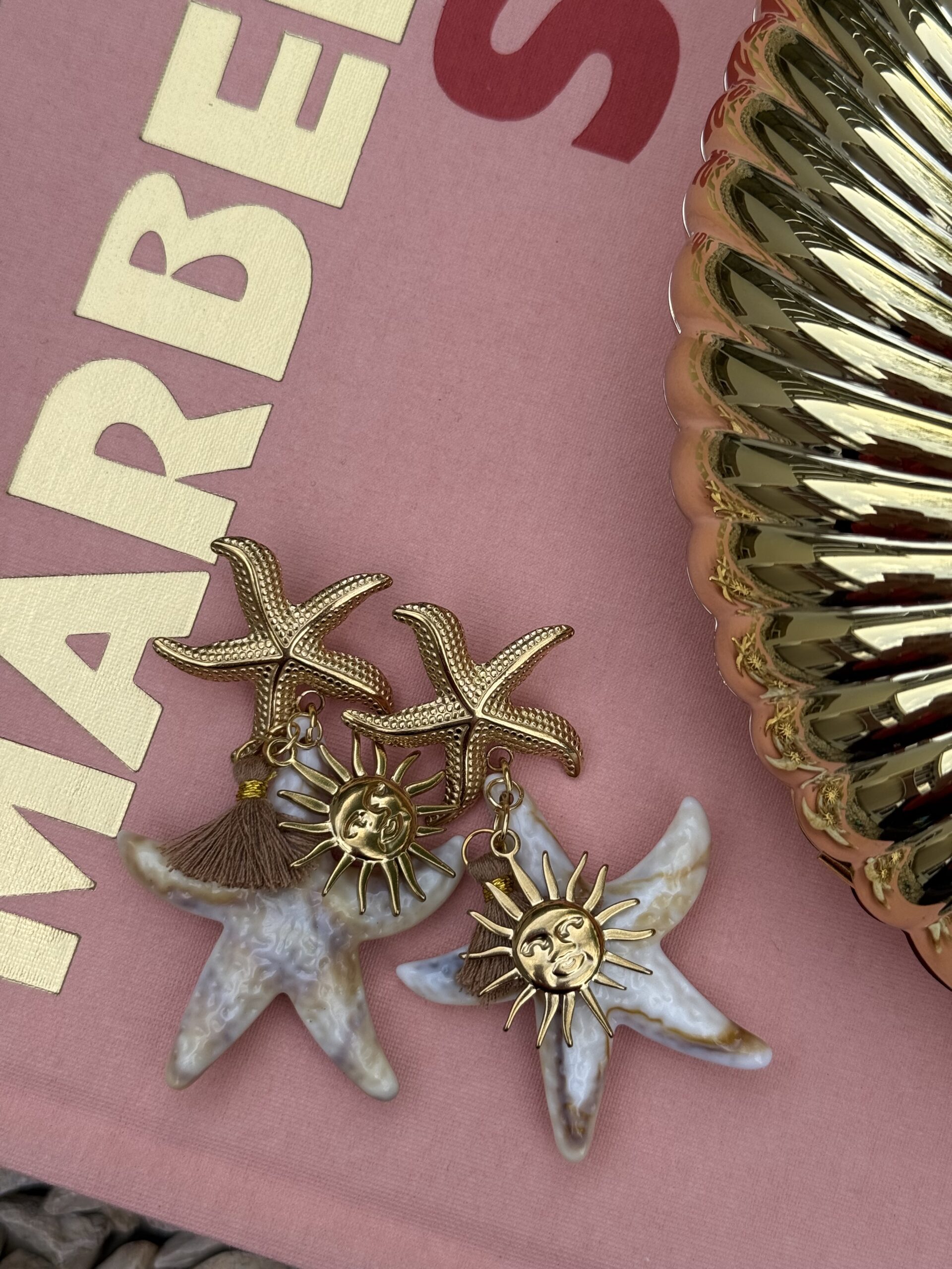 By M oorbellen zeesterren beige met zon