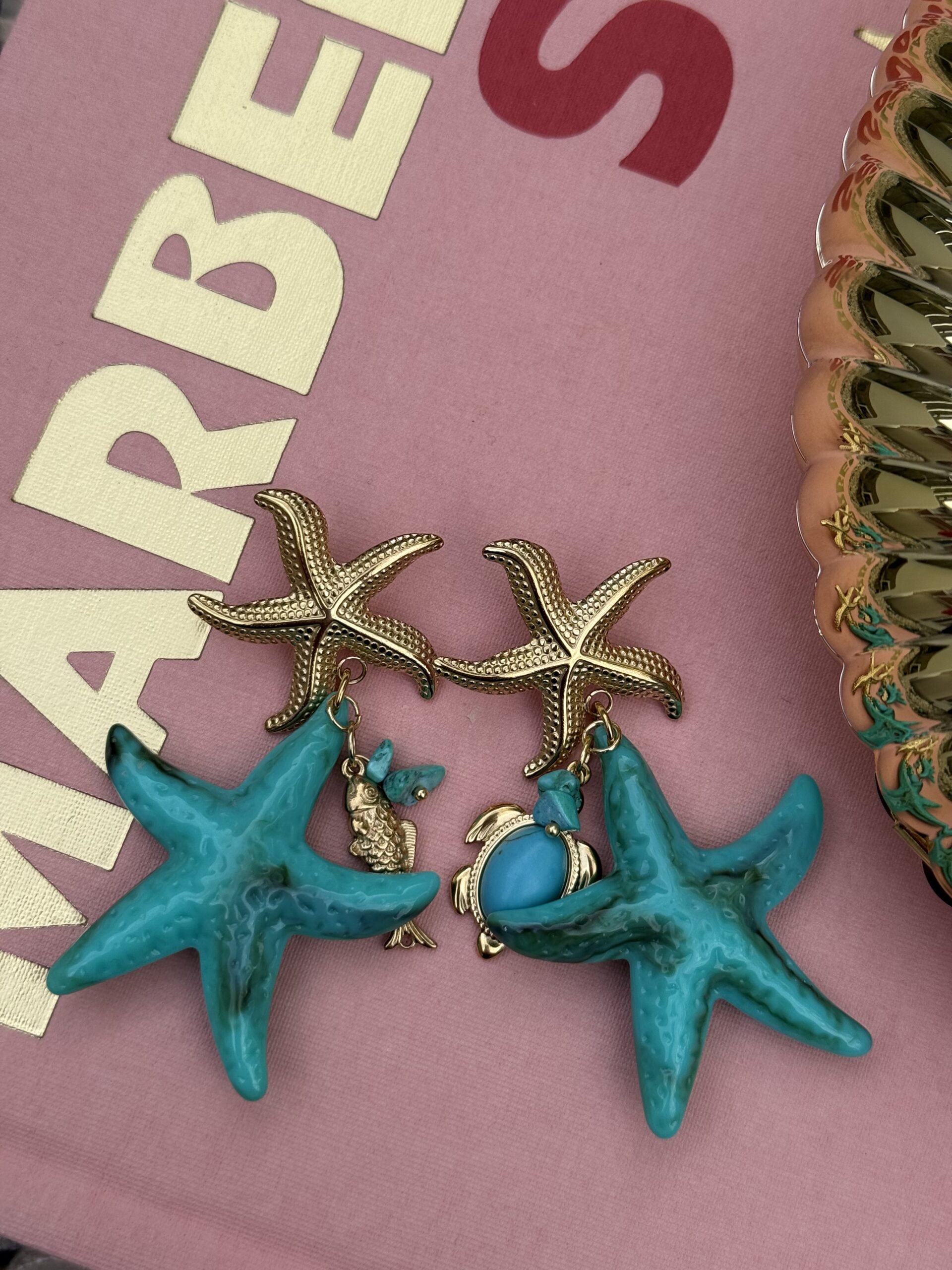 By M oorbellen zeesterren turquoise