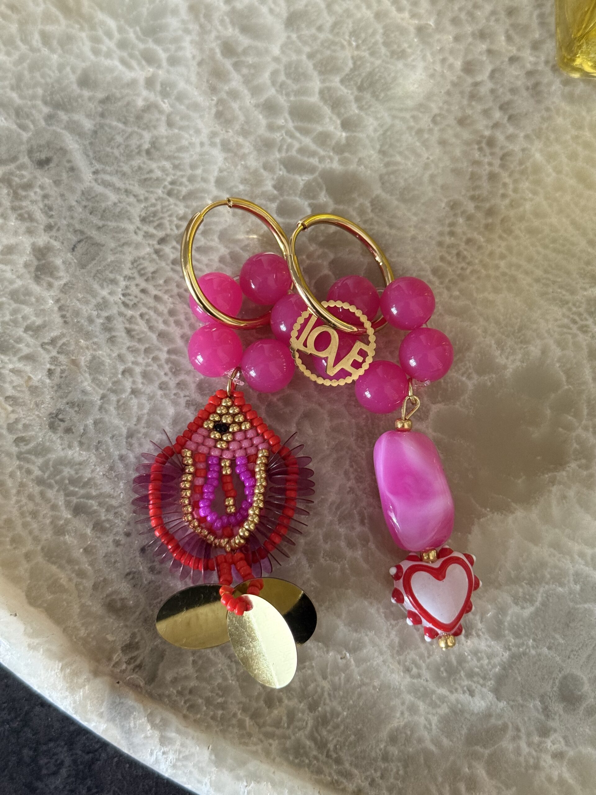 By M oorbellen vis rood roze